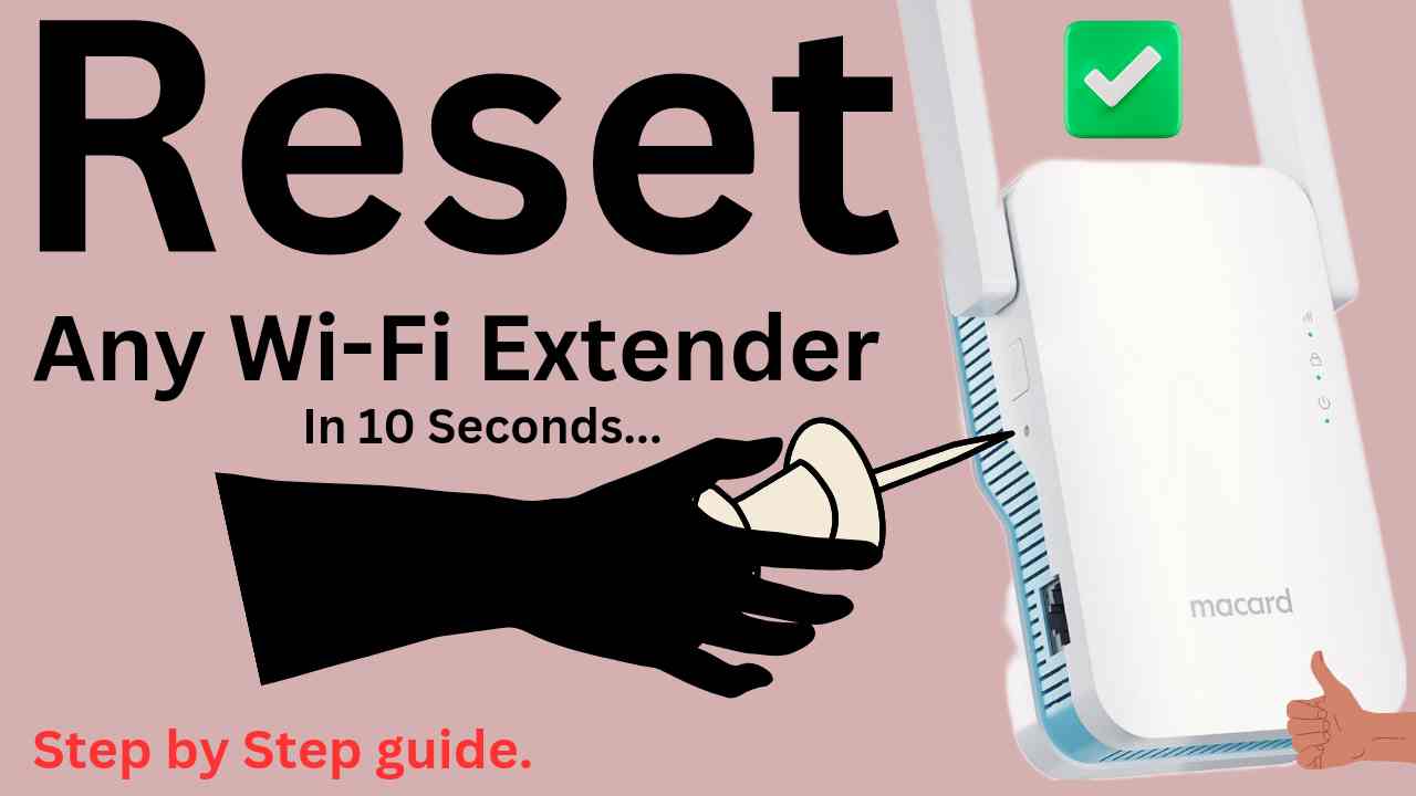reset wi-fi extender